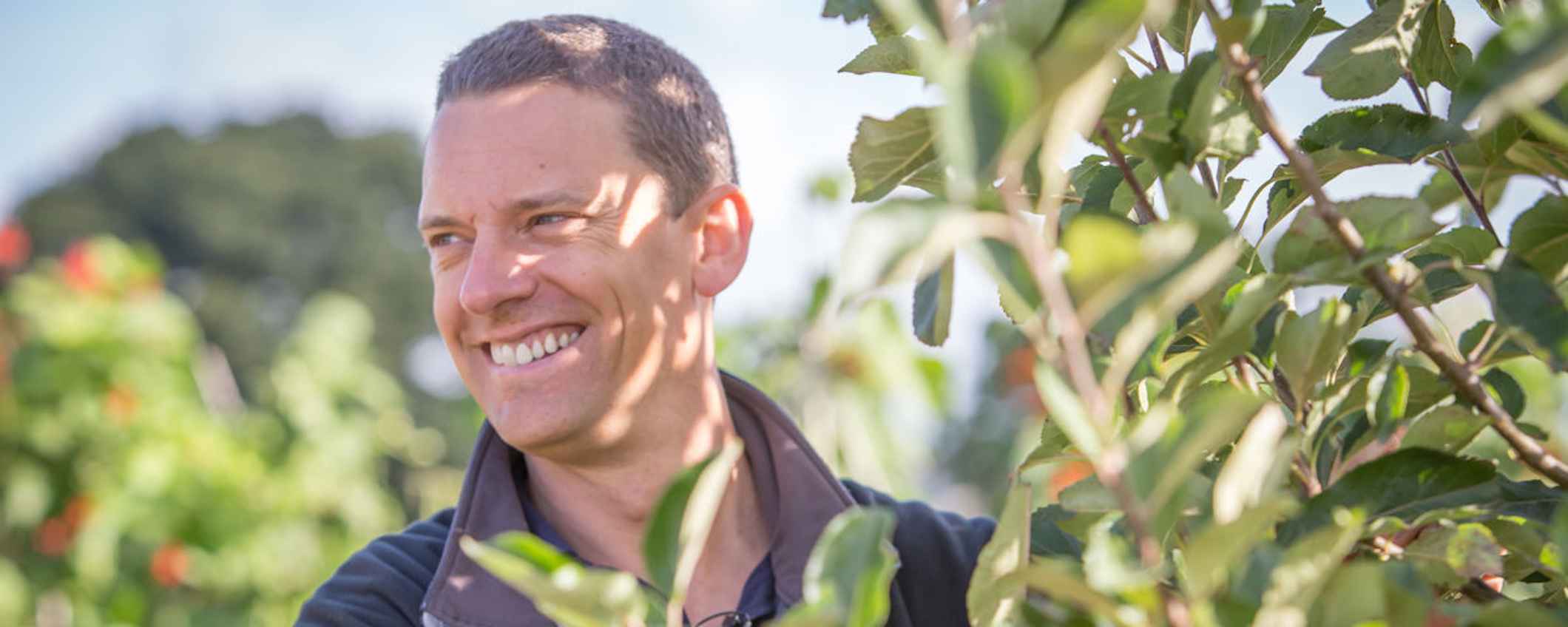 Bevis Watts, CEO of Triodos Bank UK, pictured at the community farm.